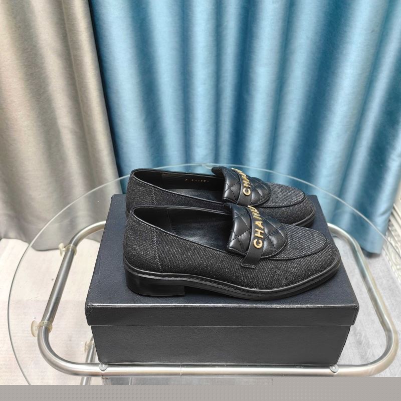 Ch*el leather shoes